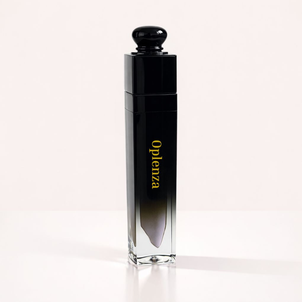 Oplenza Signature Ultra Shine Lip Gloss in 01 Opaline, showing the tube on a neutral background, best shimmer vegan tinted lip gloss