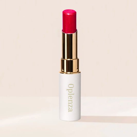 Oplenza Icon Glitter Lipstick in shade 02 Coral Spark, the best long lasting glitter lipstick
