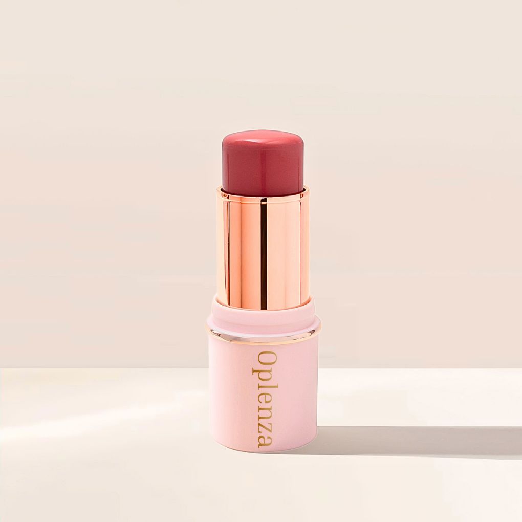 Oplenza Blush Stick - 04 Mauve pink, cruelty-free, Creamy texture and comfortable wear, glam look blush stick for a radiant makeup look