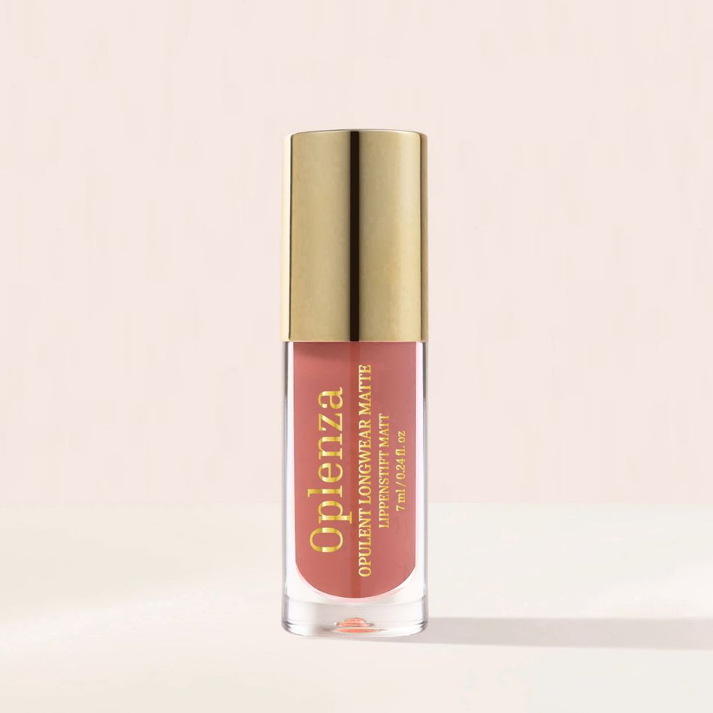 Oplenza Opulent Longwear Matte Liquid Lipstick- best matte vegan lipstick in shade 07 Muse