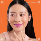 Woman wearing Oplenza Opulent Longwear Matte liquid lipstick in shade 08 Serene - Highly pigmented, waterproof vegan liquid matte with smooth velvety finish