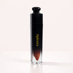 Oplenza Signature Ultra Shine Lip Gloss in 08 Caramel, showing the tube on a neutral background, high-shine shimmer lip gloss