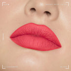 A close-up of a woman's lips showcasing the best liquid matte lipstick kit—ultra-pigmented, smudge-proof, and long-lasting—in shade 09 Ruby