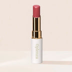 Oplenza Icon Glitter Lipstick in shade 14 Peach Spark, the best peach nude glitter lipstick for makeup, hydrating with lip loingv ingredients.