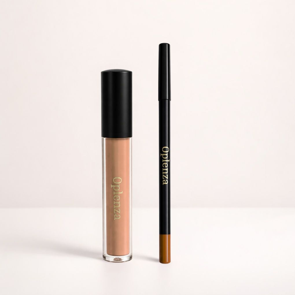 Oplenza Opulent Matte Lip Kit: the best duo of liquid lipstick and lip liner—smudge-proof, long-lasting, highly pigmented, with no flaking or heavy feel—Shade 19 Lip Goals