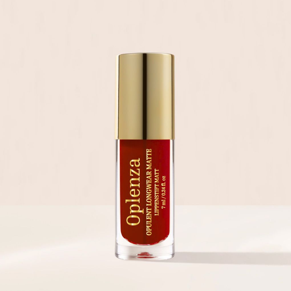 Oplenza Opulent Longwear Matte Liquid Lipstick- best matte vegan lipstick in shade 22 Power