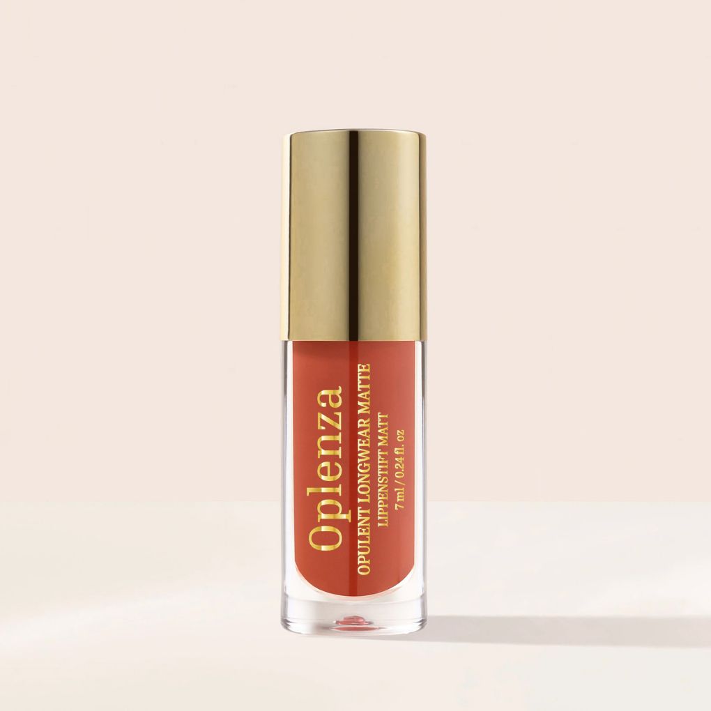 Oplenza Opulent Longwear Matte Liquid Lipstick- best matte vegan lipstick in shade 37 Spice