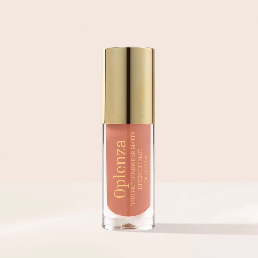 Oplenza Opulent Longwear Matte Liquid Lipstick- best matte vegan lipstick in shade 40 Solace