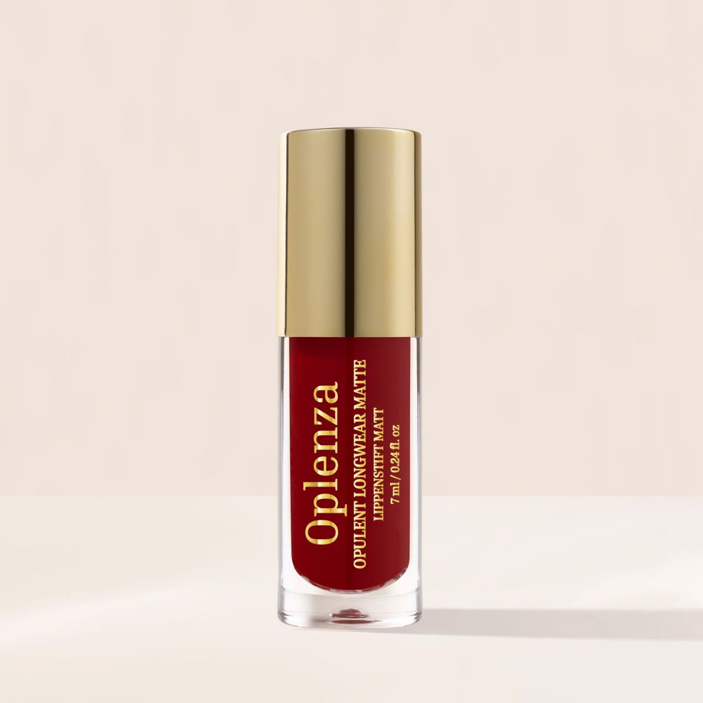 Oplenza Opulent Longwear Matte Liquid Lipstick- best matte vegan lipstick in shade 51 Rouge Royale