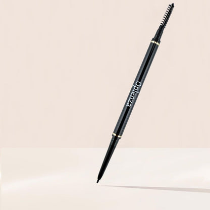 Oplenza Precision Brow Pencil - Black, retractable brow pencil, micro-tip brow pencil for hair-like strokes brows