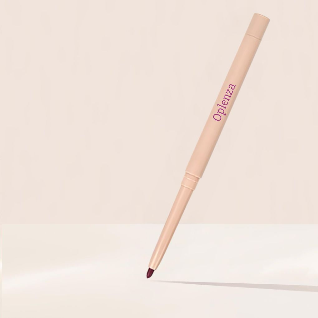 Oplenza Velvet Whisper Lip Liner - Bordeaux Seduction, natural color lip liner, vegan makeup lip liner, no bleed lipliner