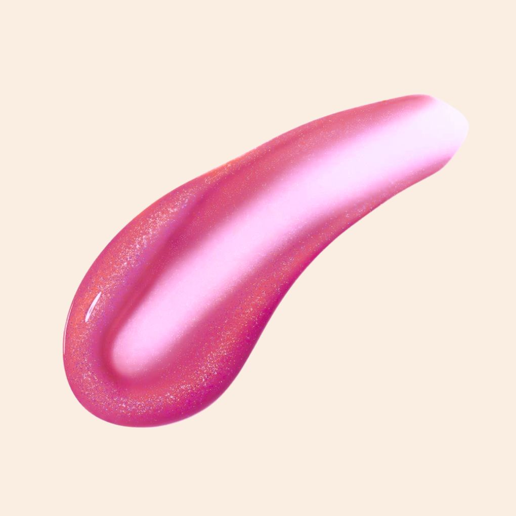 Oplenza Opulent Lustre Gloss Swatch - Candy, flawless finish, lightweight, comfortable wear lip gloss for a radiant, long-lasting makeup look

