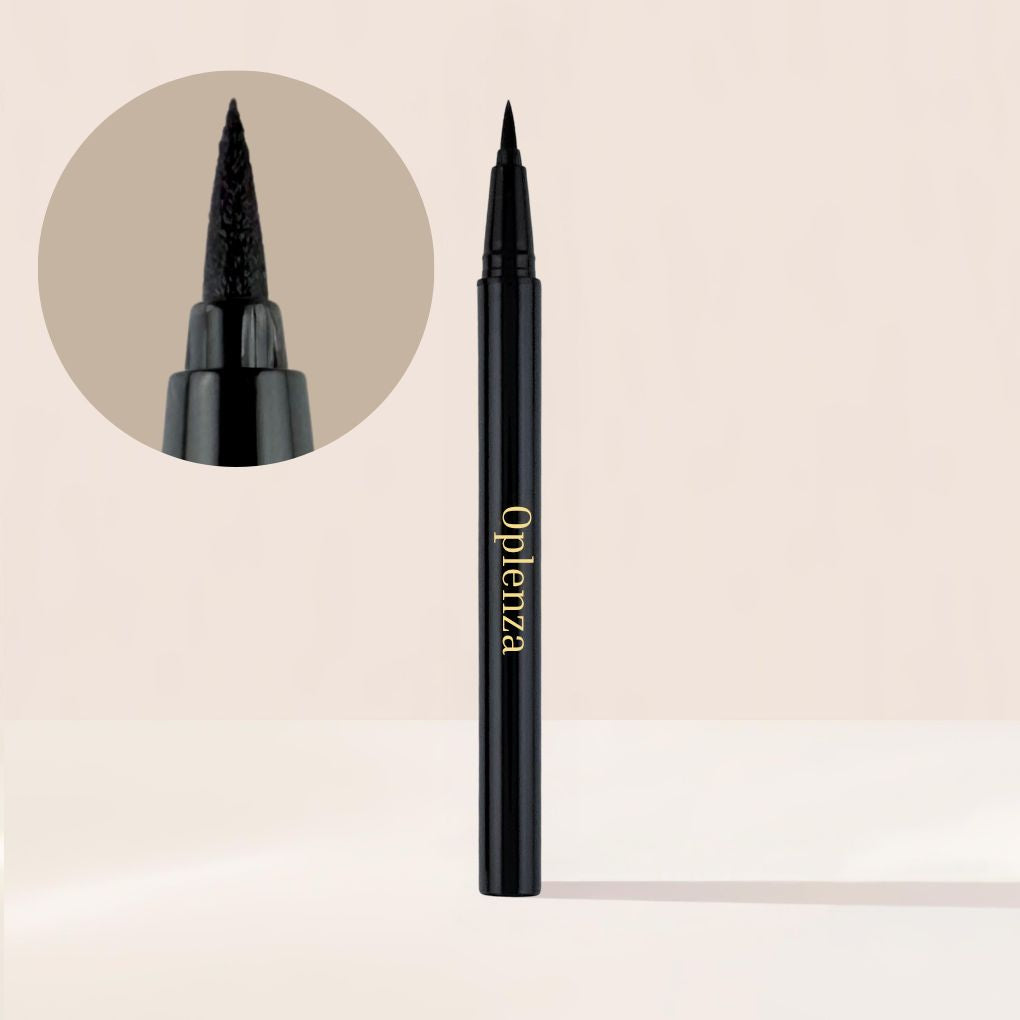 Oplenza liquid eyeliner fine precision tip for thin lines and cat eye wings, Cotton
