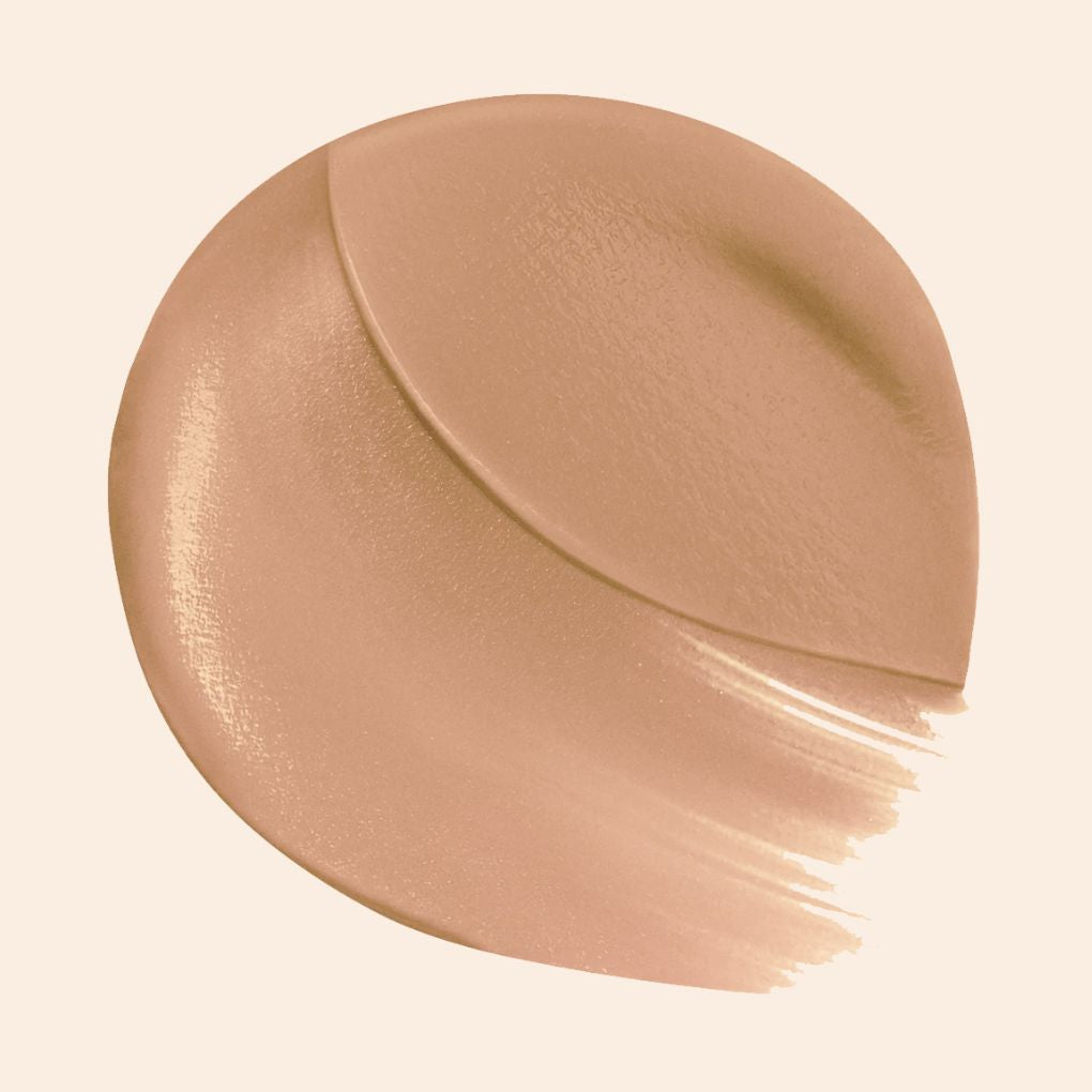 Oplenza Opulent Longwear Matte swatch - Dune, lasting formula, dewy glow, clean beauty matte liquid lipstick for a radiant, long-lasting makeup look
