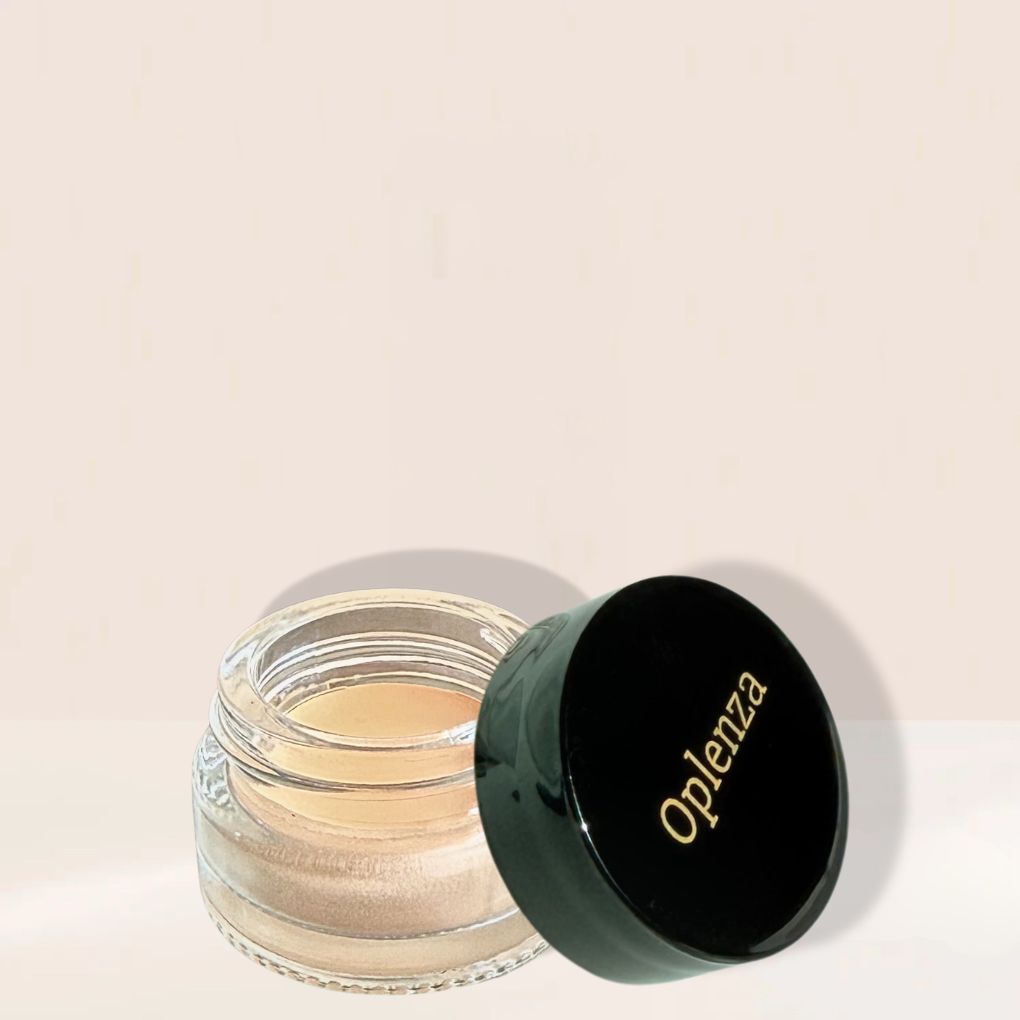 Oplenza Cream Concealer - Honey Silk, moisturizing formula, clean beauty, vegan makeup cream concealer for a radiant beauty look.
