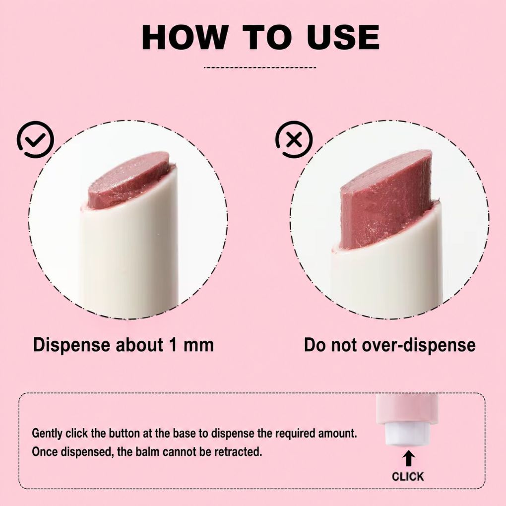 Oplenza Hydrating Dewy Lip Balm application on lips with glossy buildable color.
Shades: 10 Berry, 06 Popstar, 03 Mocha, 05 Peachie, 04 Crystal.