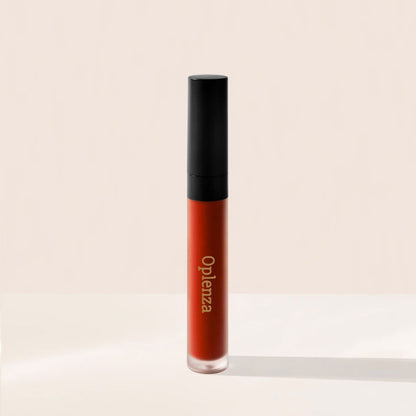 Oplenza Signature Velvet Liquid Lipstick - Iconic Flame, everyday makeup essential, lasting comfort, trend-forward shade velvet liquid lipstick for a flawless, radiant beauty look.
