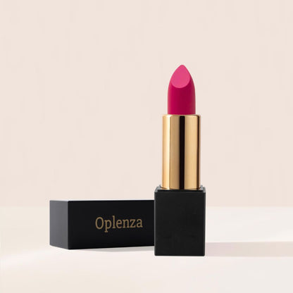 Oplenza Signature Matte Lipstick - Joyful, best color payoff, cruelty-free cosmetics, glamorous finish matte lipstick for a flawless beauty look.
