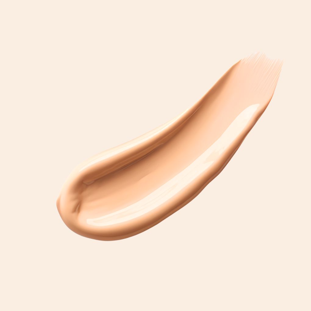 Swatch of Oplenza Weightless longwear liquid foundation in shade L04-200W, best make-up foundation to wear everyday.