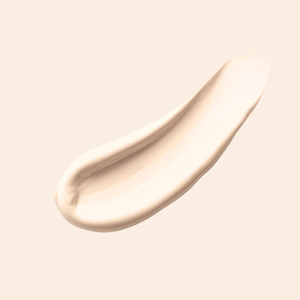 Swatch of Oplenza Weightless longwear liquid foundation in shade L14-115N, best foundation for daily use.