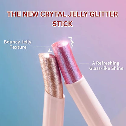 Oplenza Crystal Jelly Glitter Stick-the best jelly highlighter glitter stick.
Shade: Orchid Aura, Tulip Twist, Moonglow Mink, Lavender Glow, Sunbeam Sparkle, Sparkle Surge