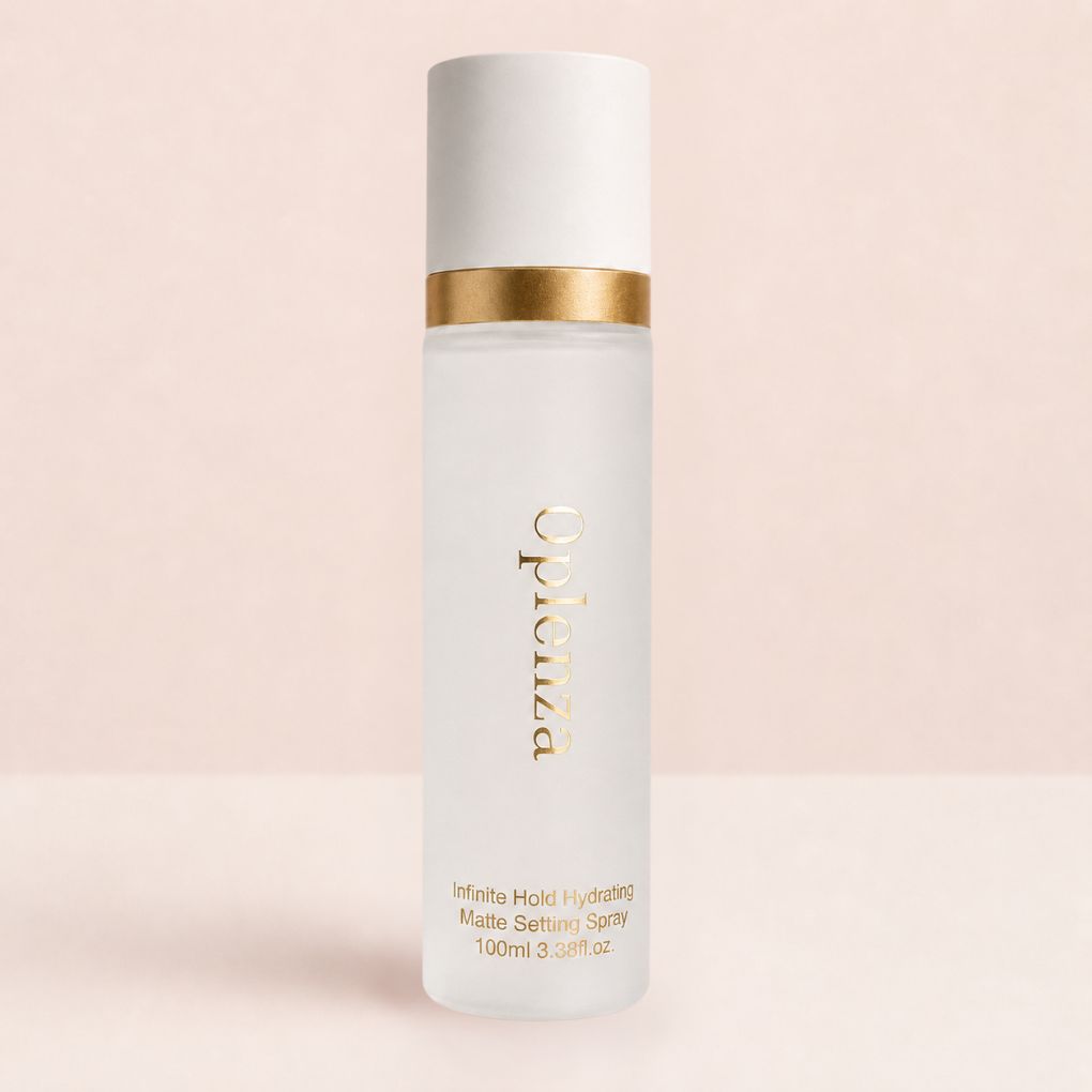 Oplenza Infinite Hold Hydrating Matte Setting Spray - makeup setting spray with aloe vera rose water and vitamin E