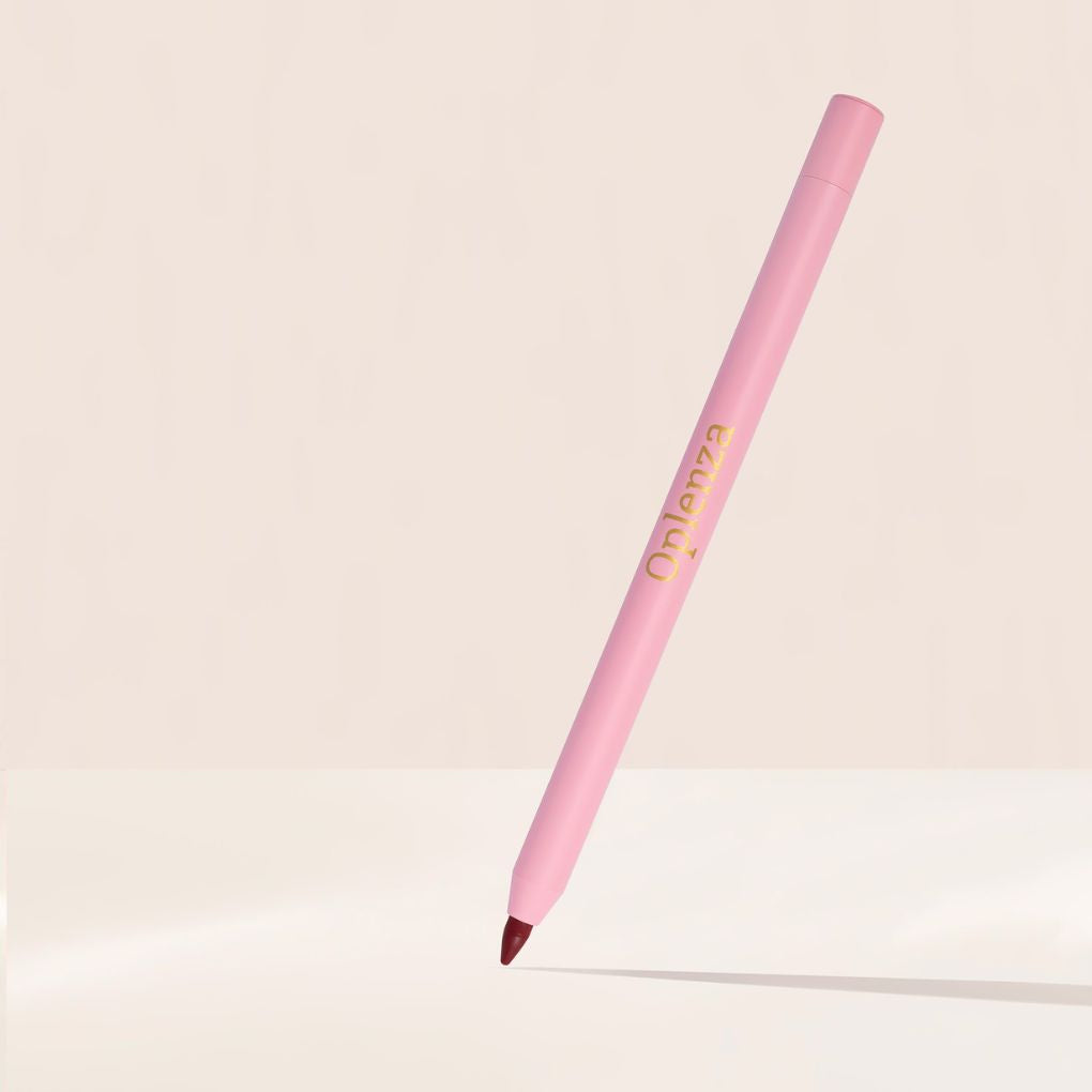 Oplenza Define & Refine Lip Liner - Merlot Stain, cruelty-free cosmetics, glamorous finish, smooth texture lip liner for a flawless, radiant beauty look.
