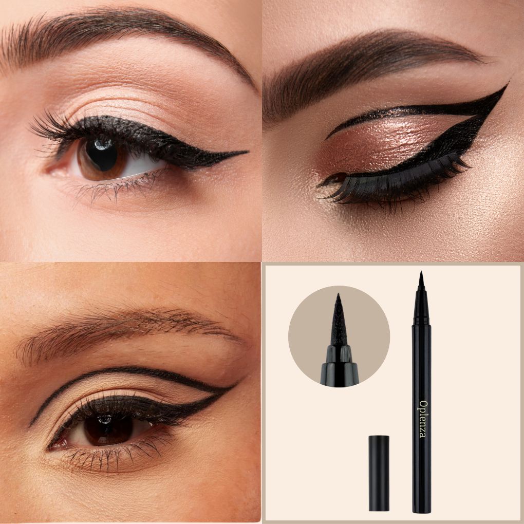 Oplenza Perfect Strokes Liquid Eyeliner - Cotton, best liquid eyeliner for Cat eyes, and radiant look
