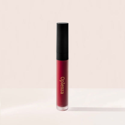 Oplenza Signature Velvet Liquid Lipstick - Plum Portrait, lightweight feel, hydrating texture, cruelty-free cosmetics velvet liquid lipstick for a flawless, radiant beauty look.
