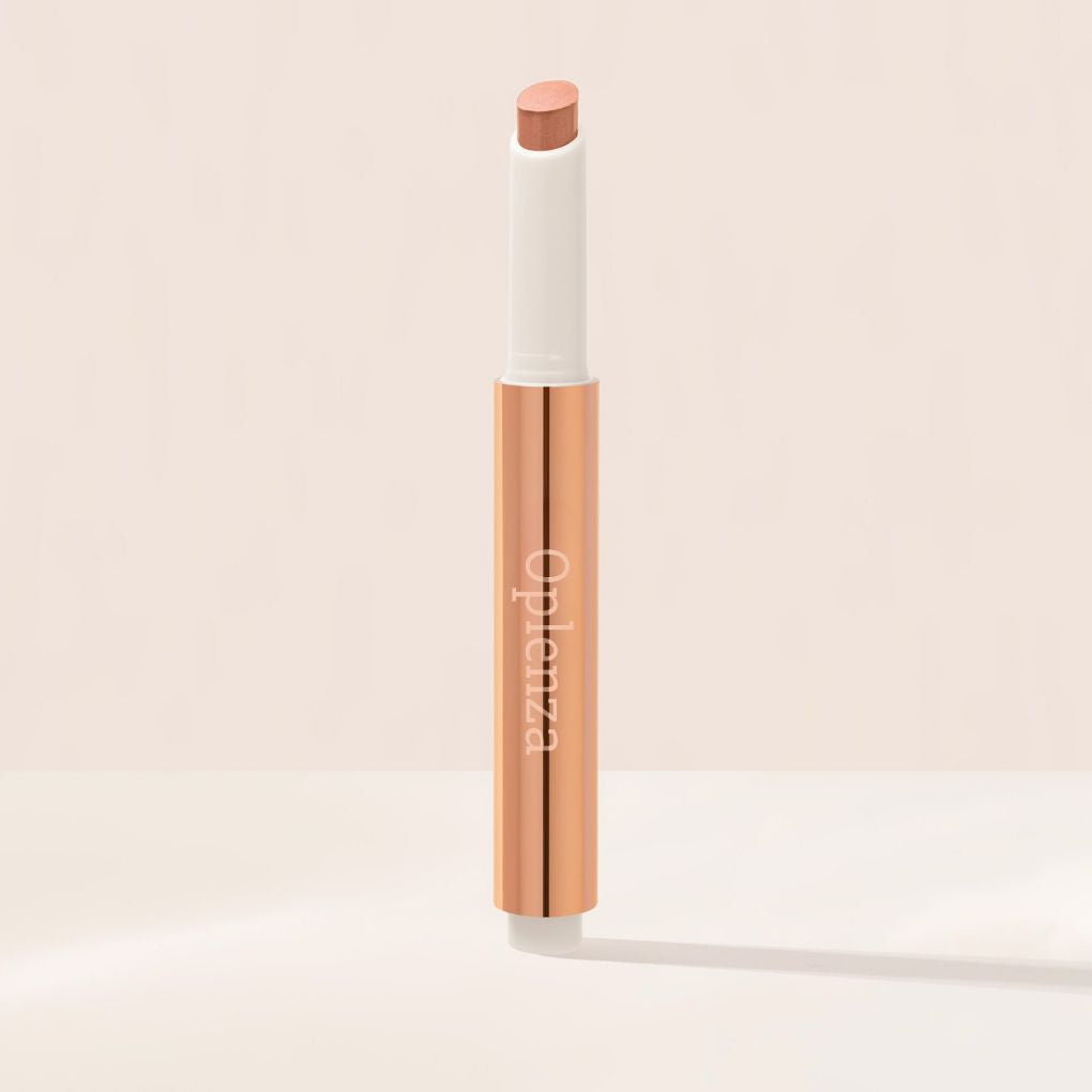 Oplenza Hydrating Shimmer Lip Balm - Praline, everyday makeup essential, dewy glow, moisturizing formula shimmer lip balm for a flawless, radiant beauty look.
