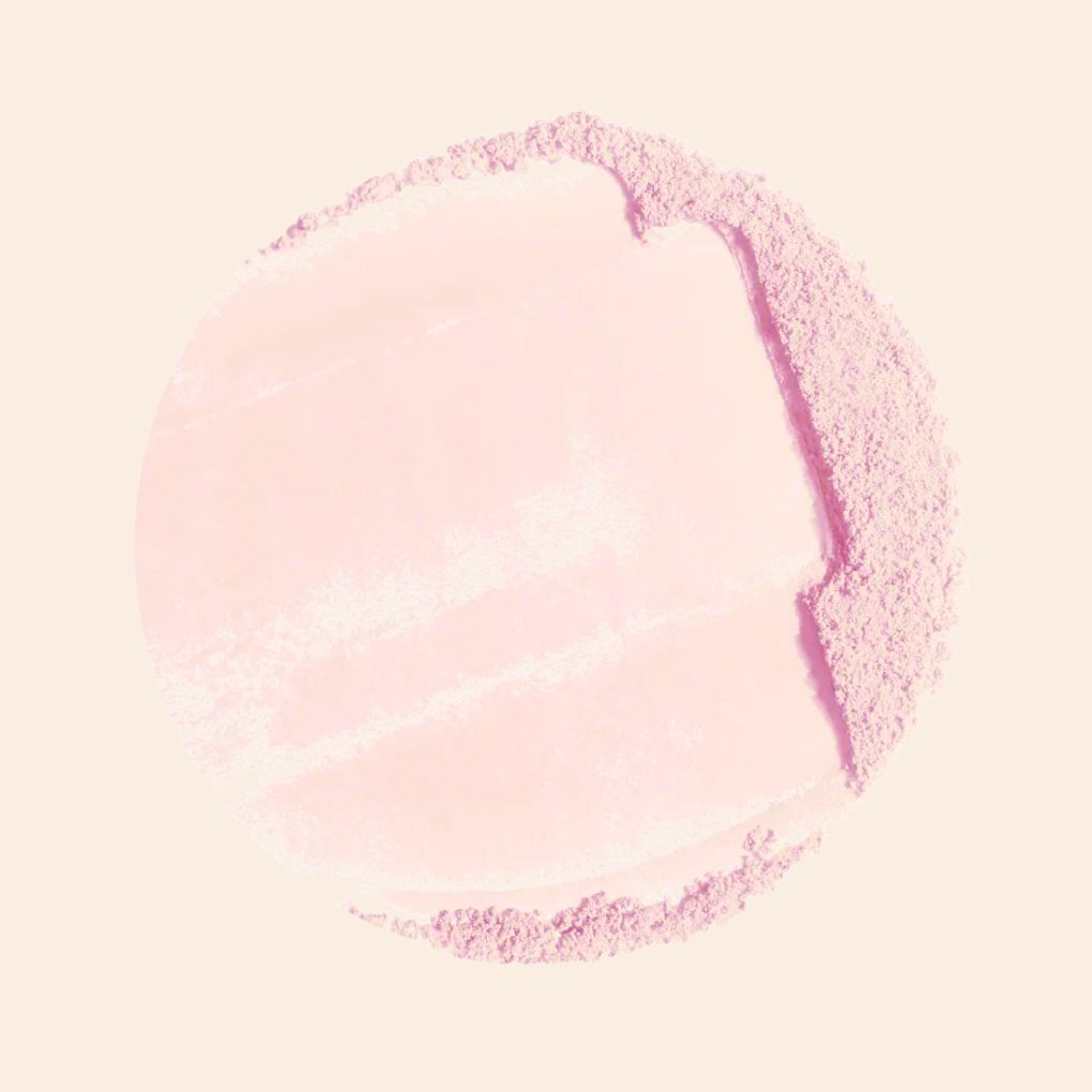 Oplenza Natural Veil Setting Powder swatch - Rosé, makeup essentials, luxury makeup, glam look setting powder for a radiant, long-lasting makeup look
