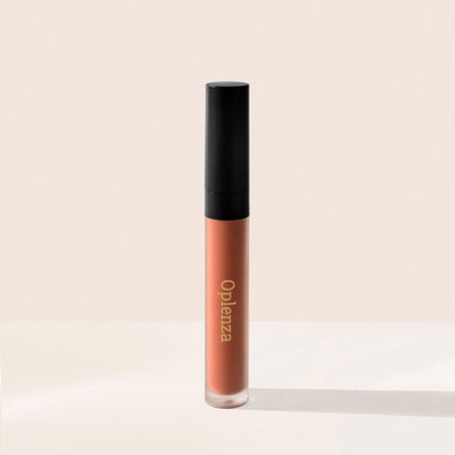 Oplenza Signature Velvet Liquid Lipstick - Rose Drape, hydrating texture, dewy glow, high pigment payoff velvet liquid lipstick for a flawless, radiant beauty look.
