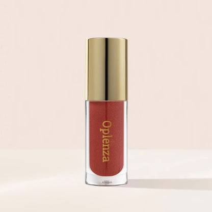 Oplenza Opulent Lustre Gloss - Rosewood, hydrating texture, glamorous finish, flawless complexion lip gloss for a flawless, radiant beauty look.
