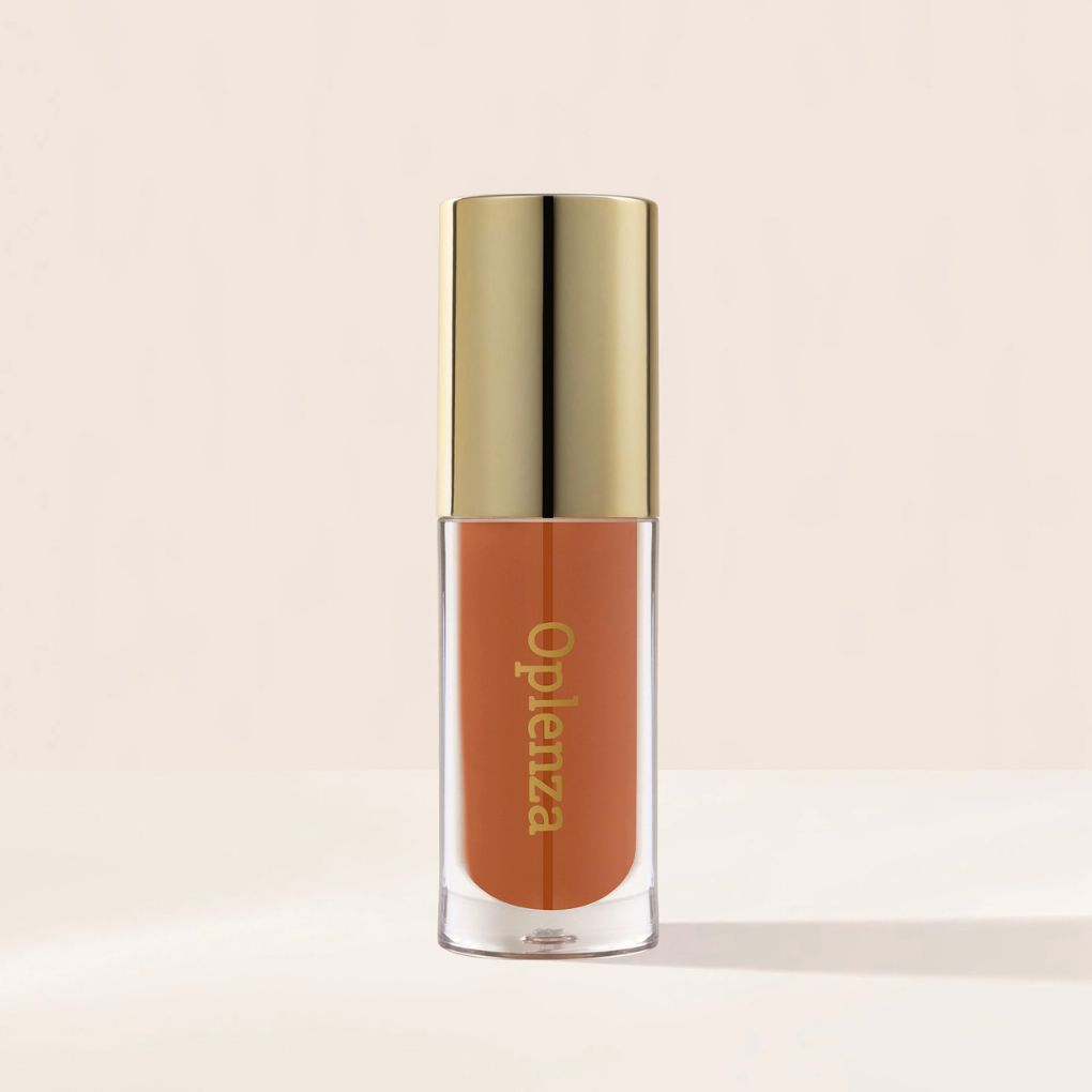 Oplenza Opulent Lustre Gloss - Sienna, cruelty-free cosmetics, hydrating texture, smooth texture lip gloss for a flawless, radiant beauty look.

