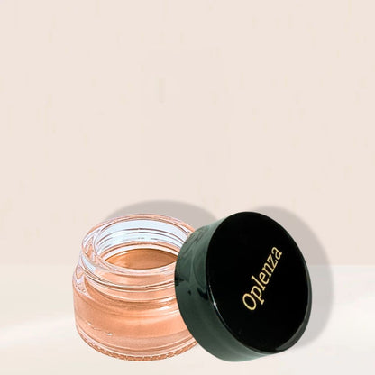 Oplenza Cream Concealer - Sienna Buff, bold color payoff, vegan makeup, luxury beauty cream concealer 