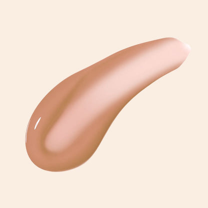 Oplenza Opulent Lustre Gloss Swatch- Silk, dewy glow, luxury makeup, highly pigmented lip gloss for a radiant, long-lasting makeup look
