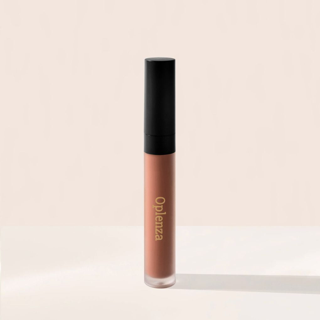 Oplenza Signature Velvet Liquid Lipstick - Silken Clay, makeup must-have, radiant skin, trend-forward shade velvet liquid lipstick for a flawless, radiant beauty look.

