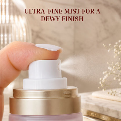 Oplenza Infinte hold hydrating dewy setting spray - ultra fine mist, vegan makeup setting spray