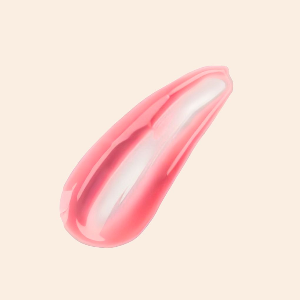 Oplenza High-shine glass lip gloss swatch-Strawberry