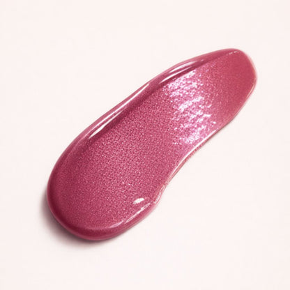 Swatch of Oplenza Signature Ultra Shine Lip Gloss in shade Swag-the best lip gloss in makeup.