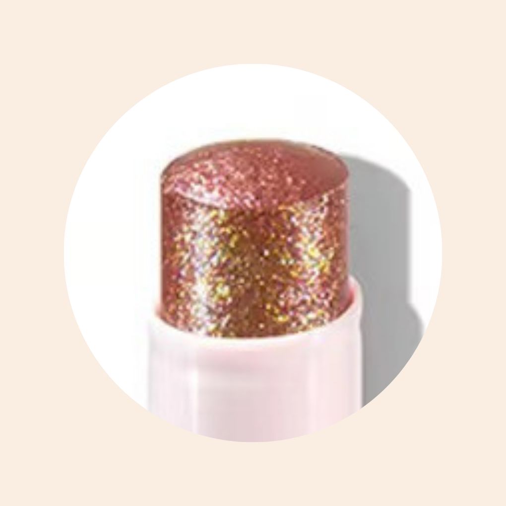 Close-up of Oplenza Crystal Jelly Glitter Stick in shade Tulip Twist-the best crystal jelly glitter eyeshadow stick