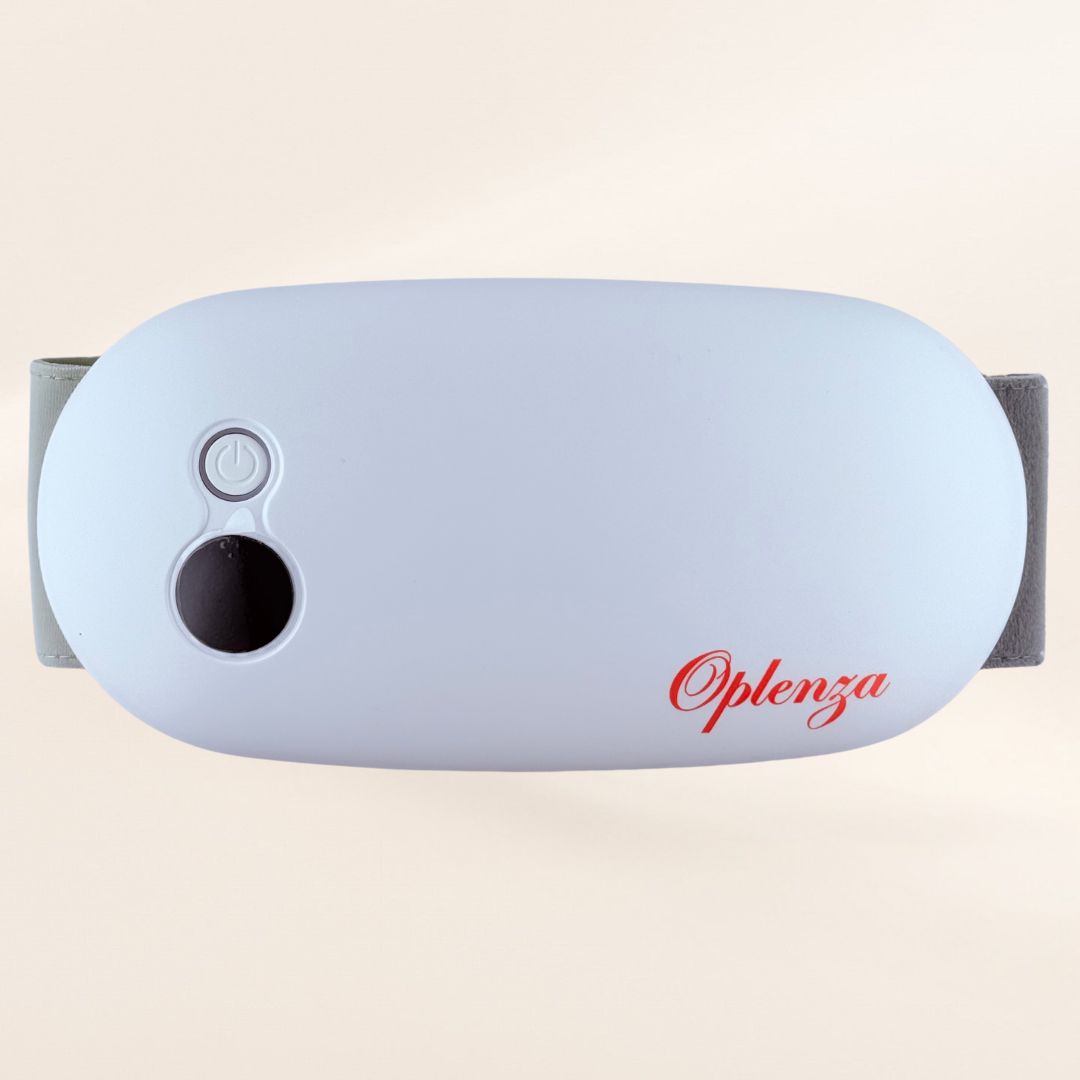Oplenza period pain relief device - White, Heating pad for menstrual cramps 