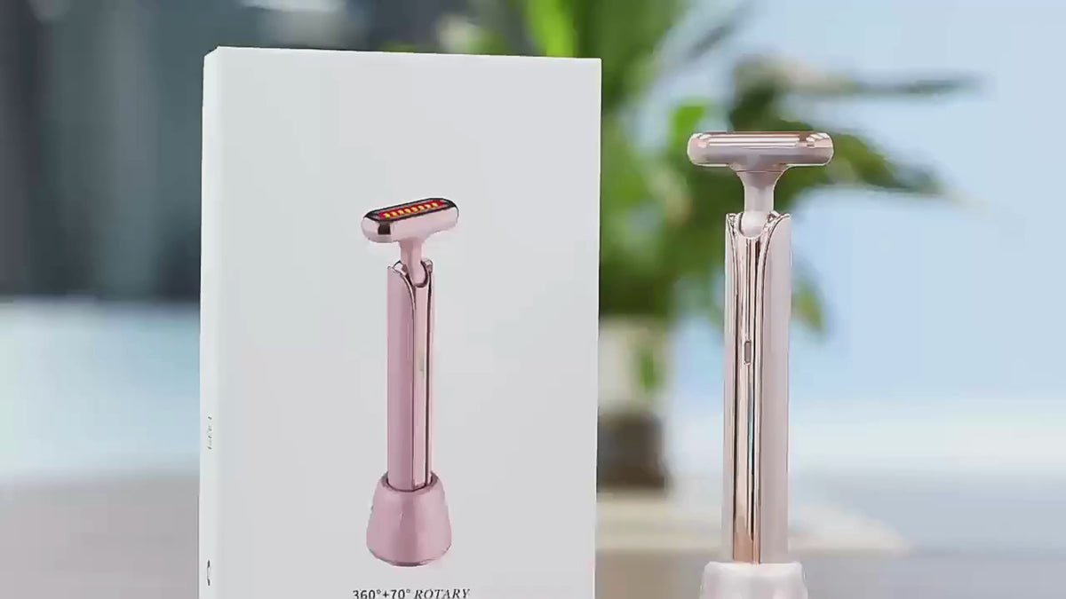 Oplenza skincare wand in color Soft Taupe and White, how to use 